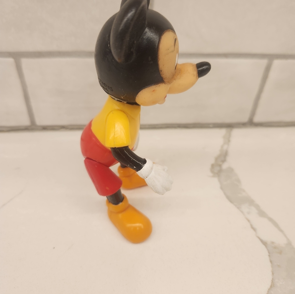 Vintage Mickey Mouse 5.5" Tall Walt Disney Production Figure‎ Toy Rubber Face - Picture 4 of 10
